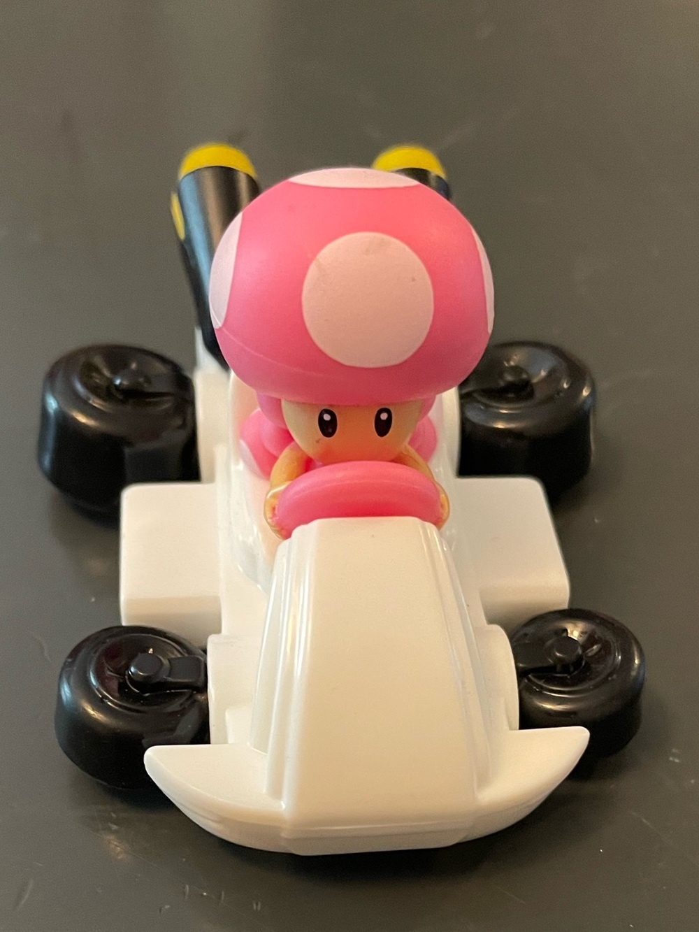 Mario Kart Car Toad Pink Mushroom race car  Toy super Mario bros